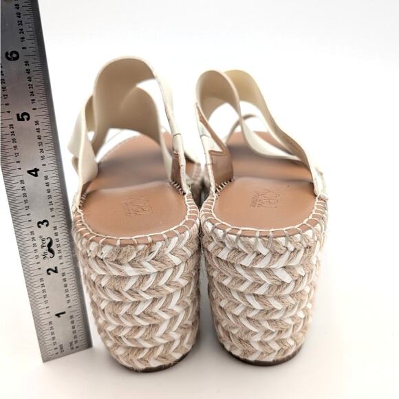 Nordstrom Rack Cressida Platform Wedge Espadrille Sandal Ivory Size US9M EU40 - Picture 5 of 13